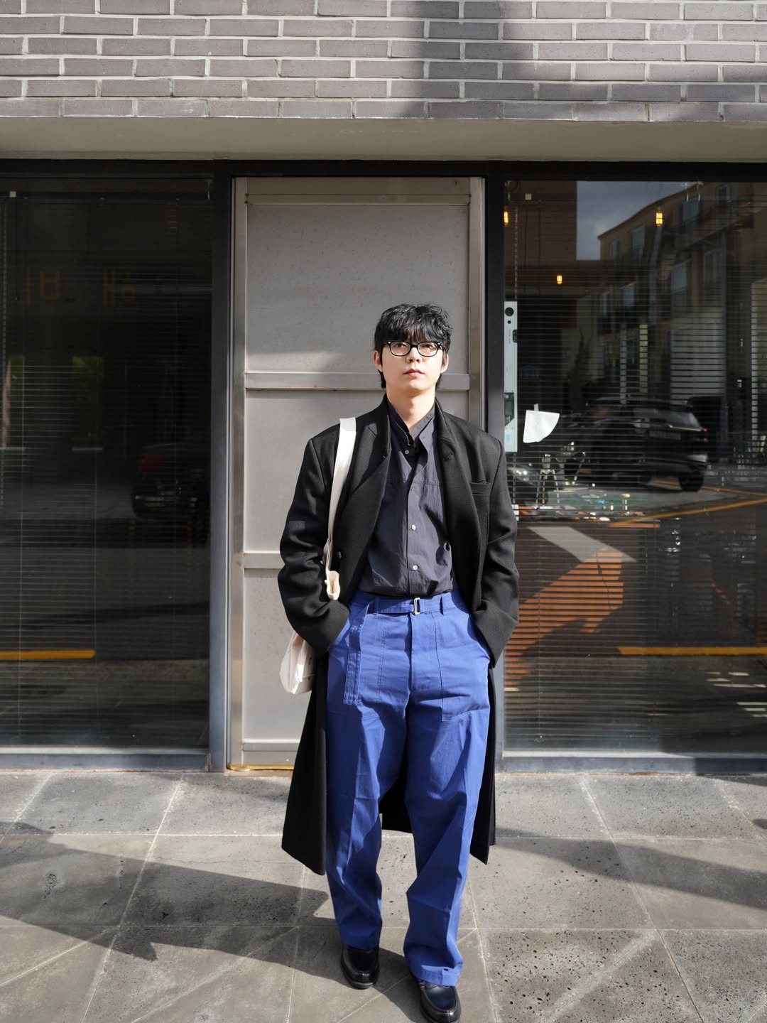 HARUTA X Insane Garage IG906 Black Penny Loafer 착용 스타일 - 2