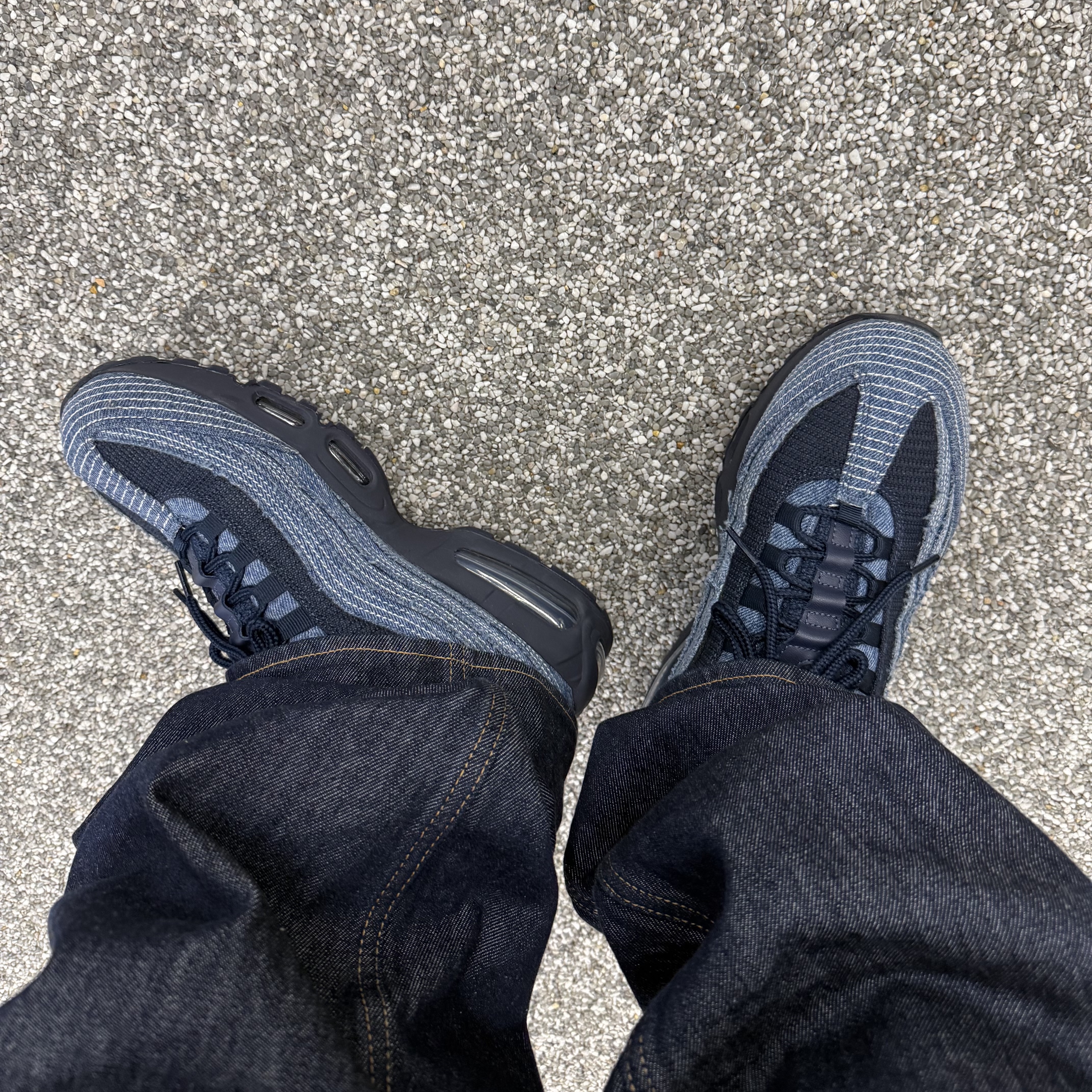 Human Made x Undercover 6 Panel Twill Cap Navy, Nike x Levi's Air Max 95 Obsidian 착용 스타일 - 6