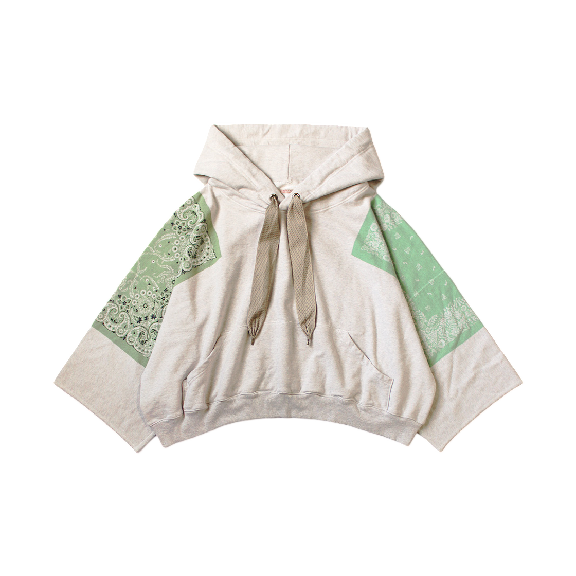 캐피탈 탑 플리스 반다나 데빌 후드 그린