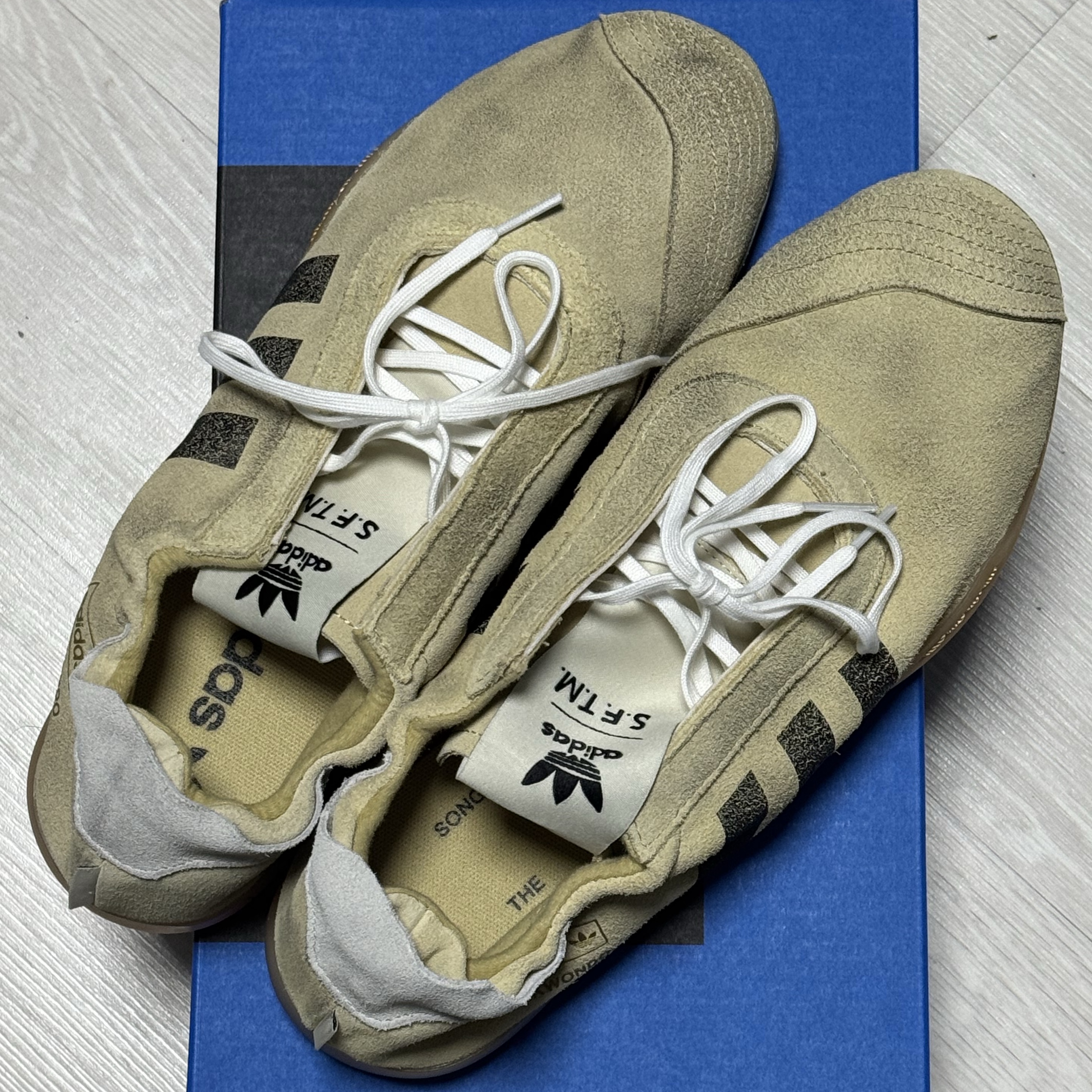 (W) Adidas x Song for the Mute Taekwondo Mei Cream White Core Black 착용 스타일