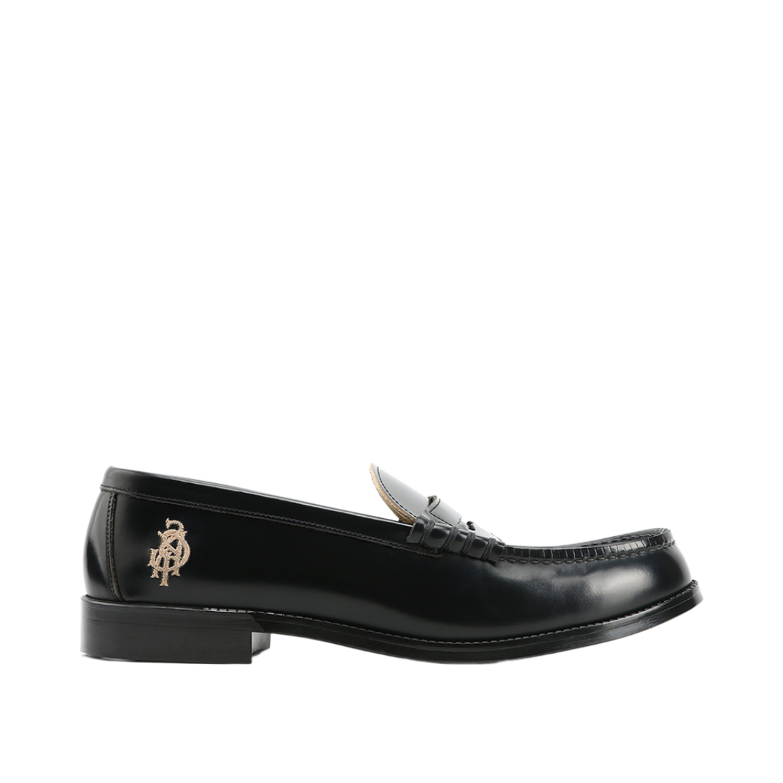하루타 X 인세인개러지 IG906 블랙 남성 소가죽 페니 로퍼(HARUTA X Insane Garage IG906 Black Penny Loafer)