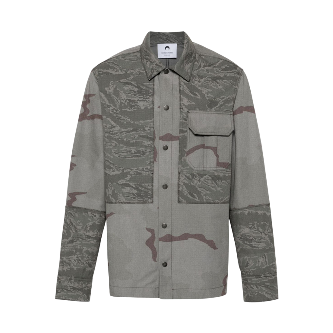 마린 세르 리제너레이티드 카모 오버셔츠 그레이(Marine Serre Regenerated Camo Overshirt Grey)