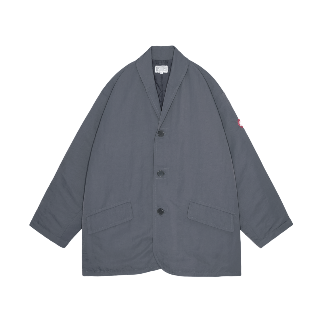 - Cav Empt Nylon Button Coat Grey - 25FW
