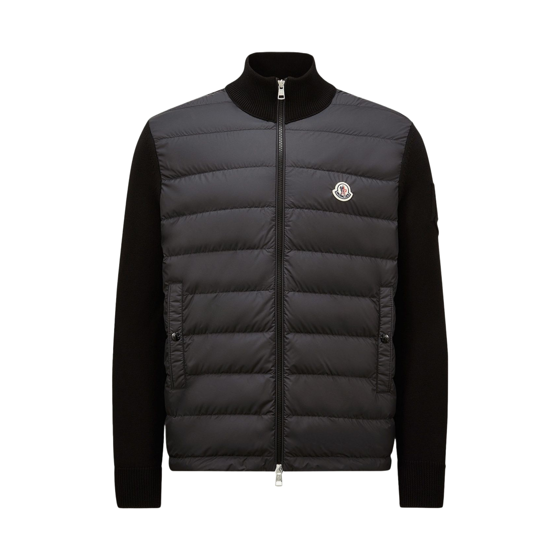 몽클레르 패딩 집업 코튼 가디건 블랙 - 26SS(Moncler Padded Zip-Up Cotton Cardigan Black - 26SS)