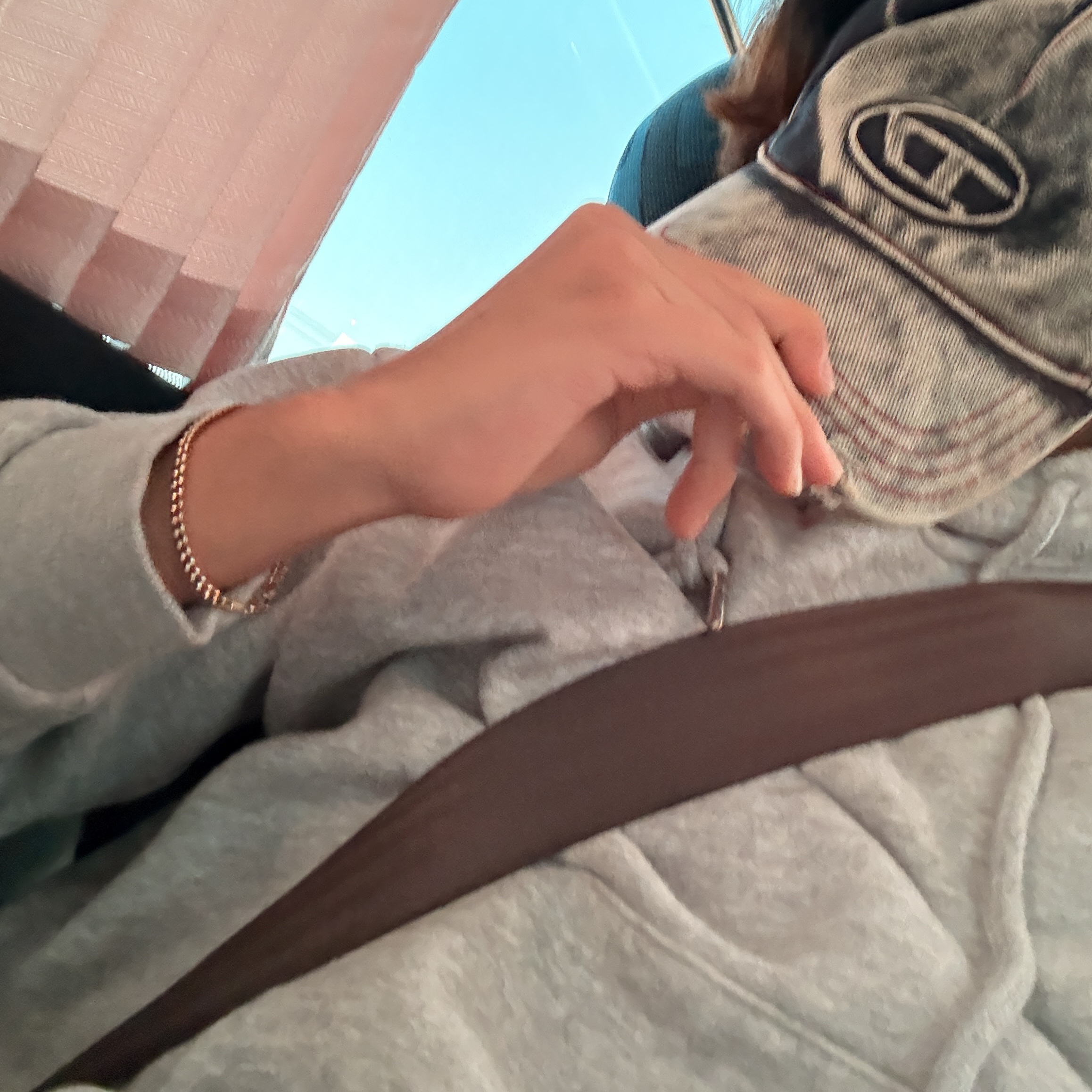 Diesel C-Seymon Treated Denim Baseball Cap Blue White 착용 스타일