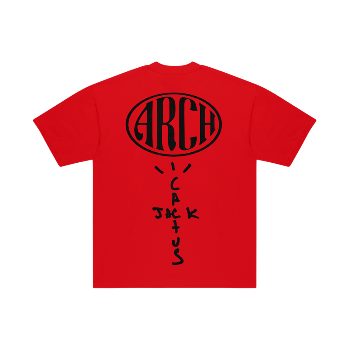 트래비스 스캇 캑터스 잭 x 아치 페이퍼 플레인 티셔츠 레드(Travis Scott Cactus Jack x ARCH Paper Plane T-Shirt Red) - 2