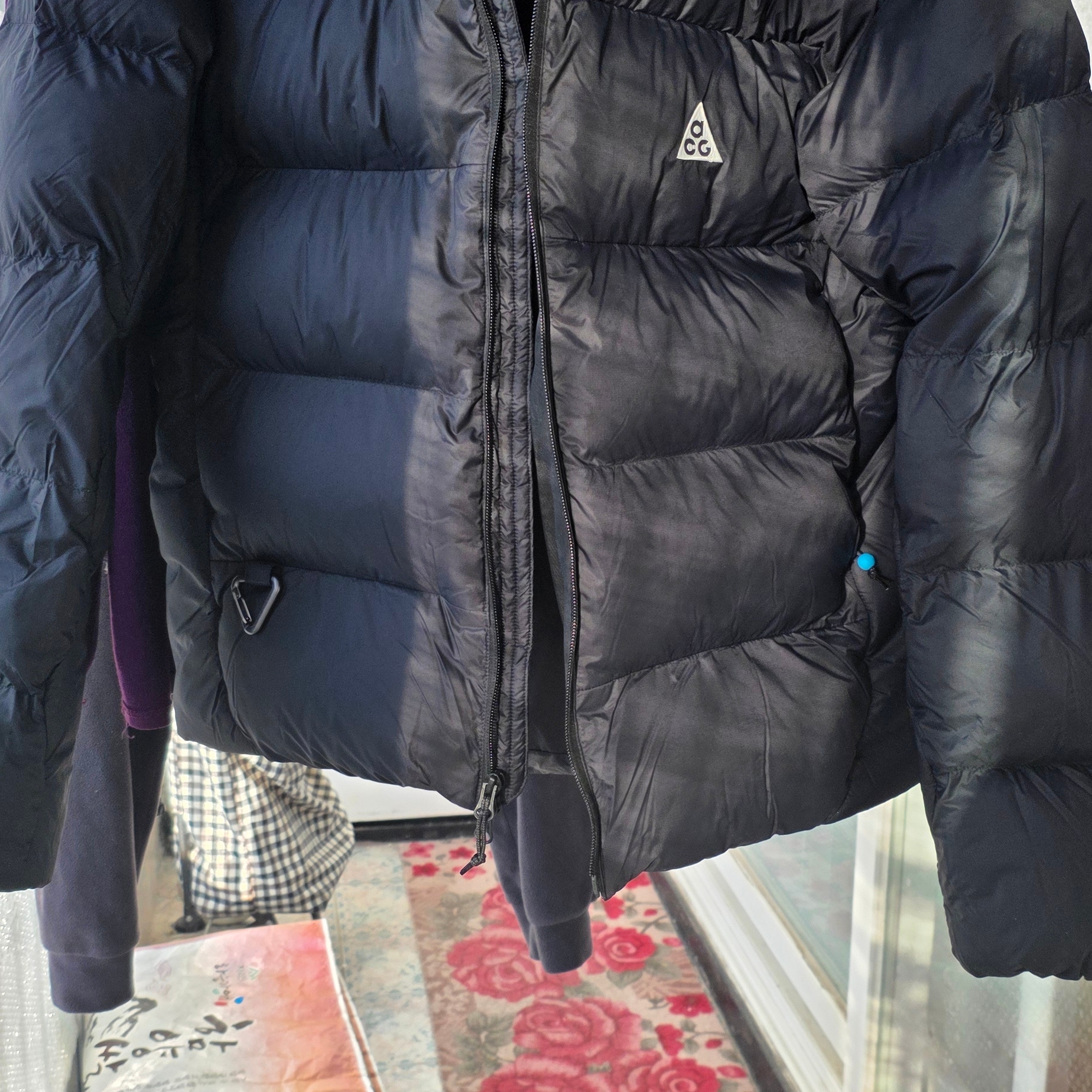 Nike ACG Therma-Fit ADV Lunar Lake Loose Hooded Jacket Black Summit White - Asia 착용 스타일