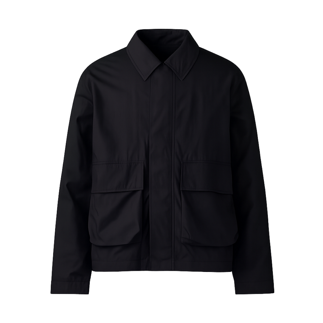 유니클로 C 코튼 숏 블루종 블랙 - KR(Uniqlo C Cotton Short Blouson Black - KR)