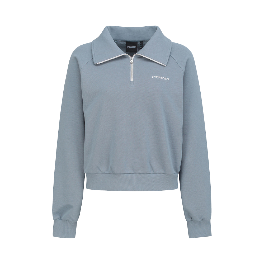 H21D3FM095 HYDROGEN Women's Daily Half-Zip Sweatshirt Blue