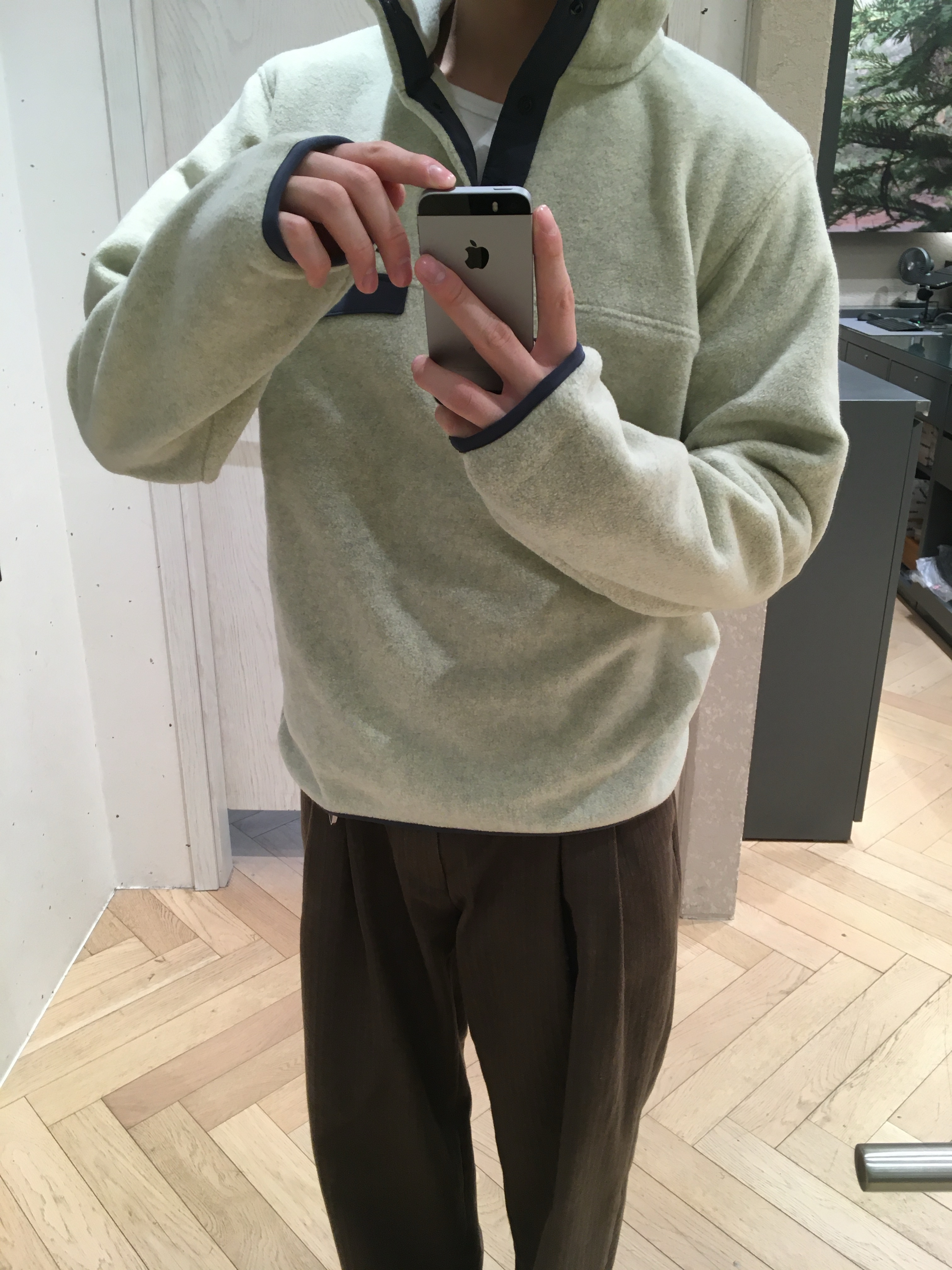 Patagonia Synchilla Snap-T Fleece Pullover Oatmeal Heather, JOSEPHT Morgan Brown 착용 스타일 - 2