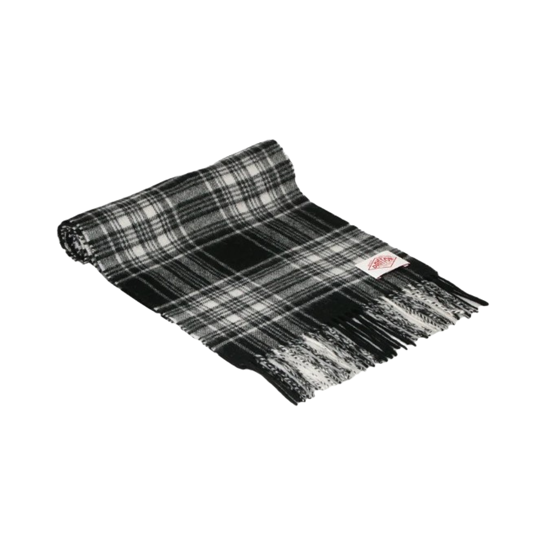 DT-H0226 Danton Wool Cashmere Muffler Black Check
