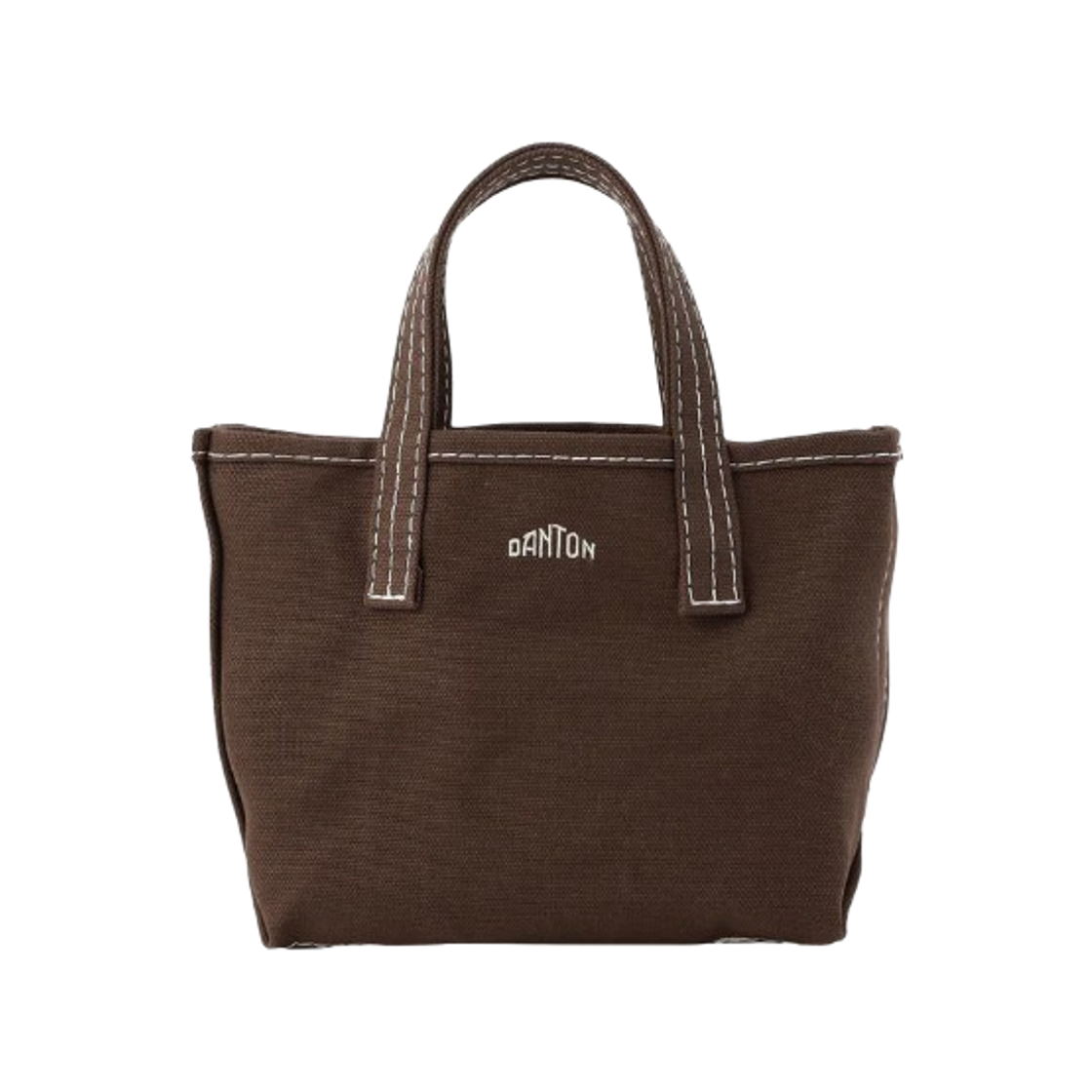 - Danton Vosges Petit Cotton Canvas Tote Bag Dark Brown