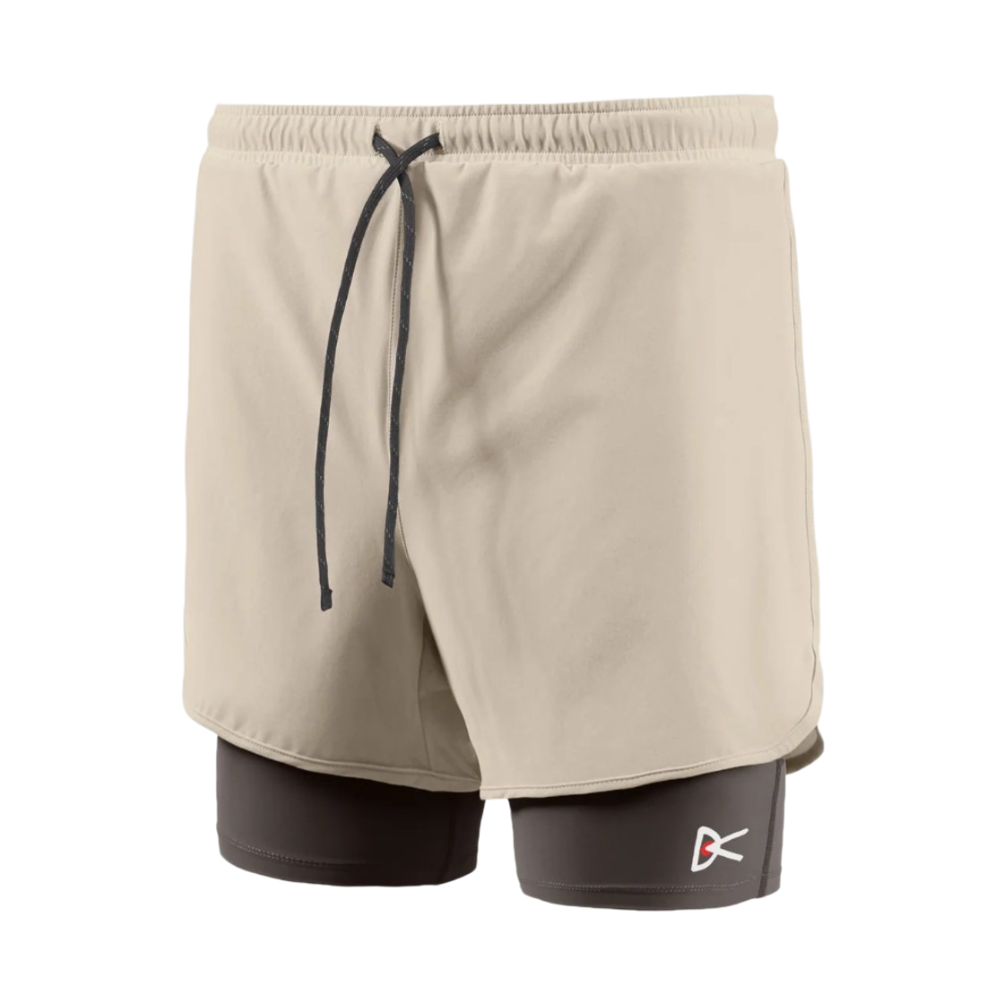 디스트릭트 비전 레이어드 포켓 트레일 쇼츠 카키 슬레이트 브라운(District Vision Layered Pocketed Trail Shorts Khaki Slate Brown)