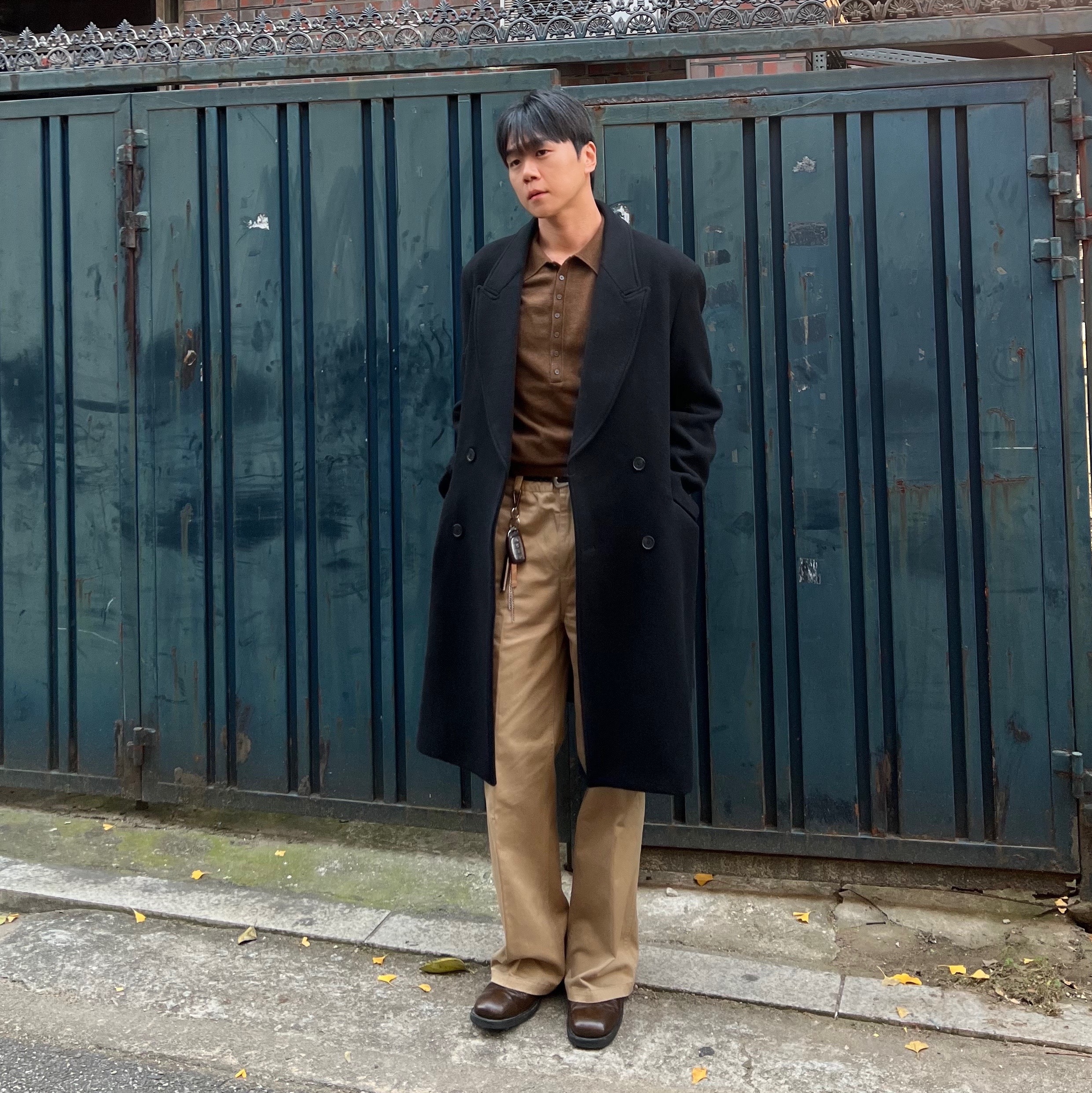 Our Legacy Camion Boot Olive Leather 착용 스타일