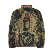 Kapital Damask Pattern Maria Fleece Zip Blouson Beige