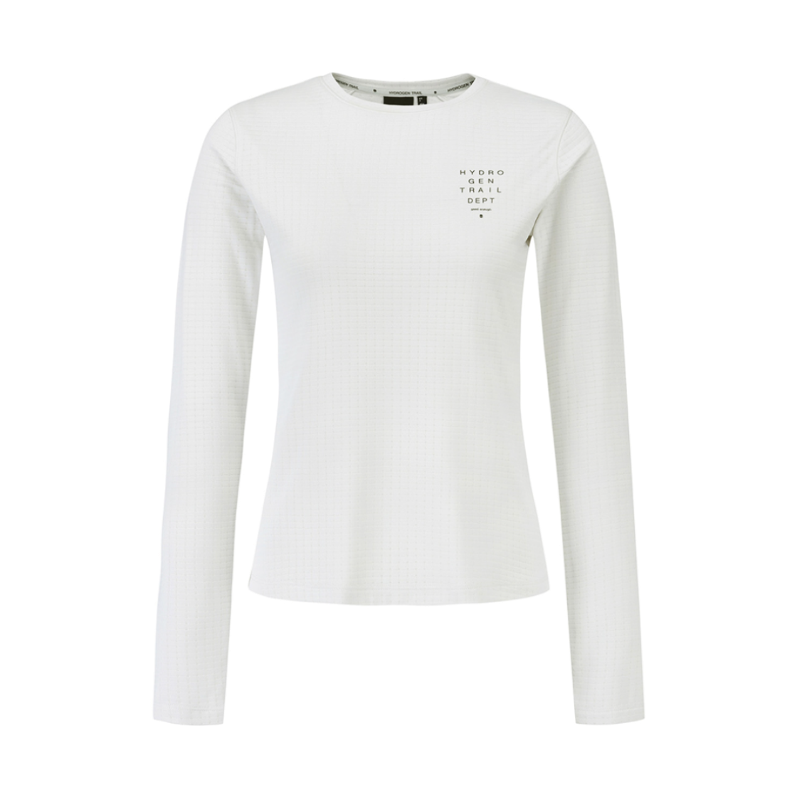 H21D3TR104 HYDROGEN Women's Trail Running Long-Sleeve Crew Neck T-Shirt Ivory