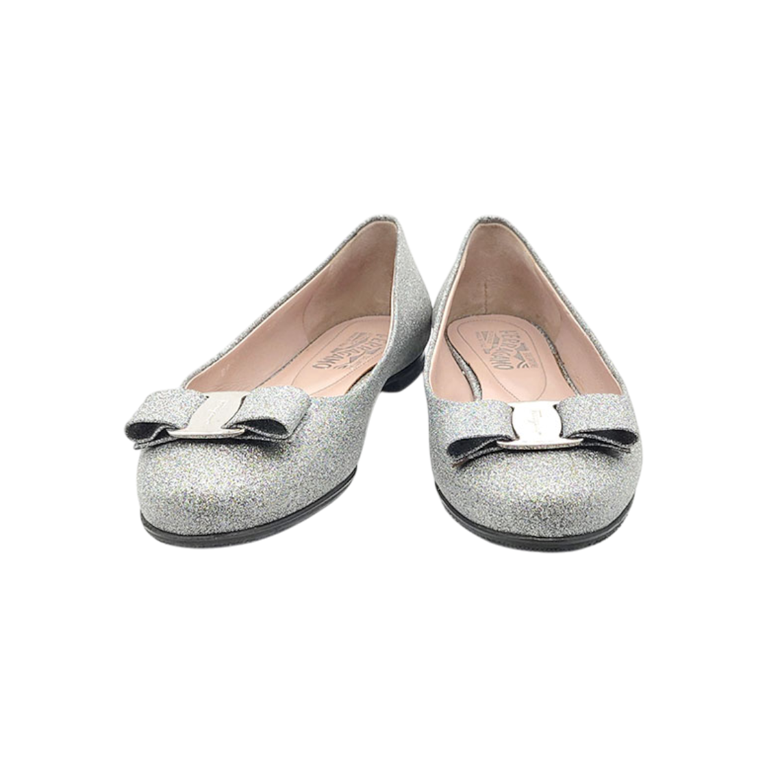 살바토레 페라가모 글리터 바라 플랫슈즈 L113990(Salvatore Ferragamo Glitter Ballerina Flats L113990)