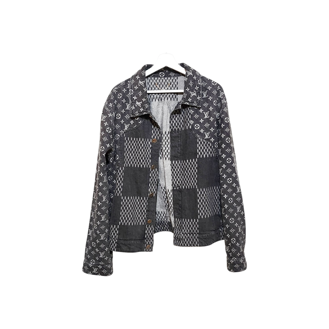 루이비통 X 니고 다미에 트러커 데님 자켓 L399108(Louis Vuitton x Nigo Damier Denim Trucker Jacket L399108)