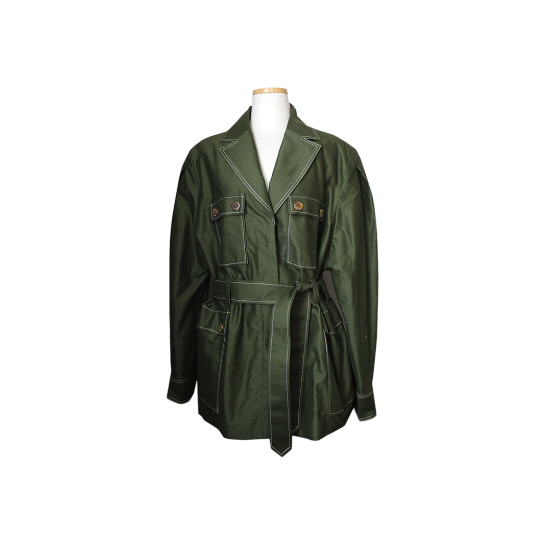 산드로 그린 벨티드 자켓 (77)(Sandro Green Belted Jacket)