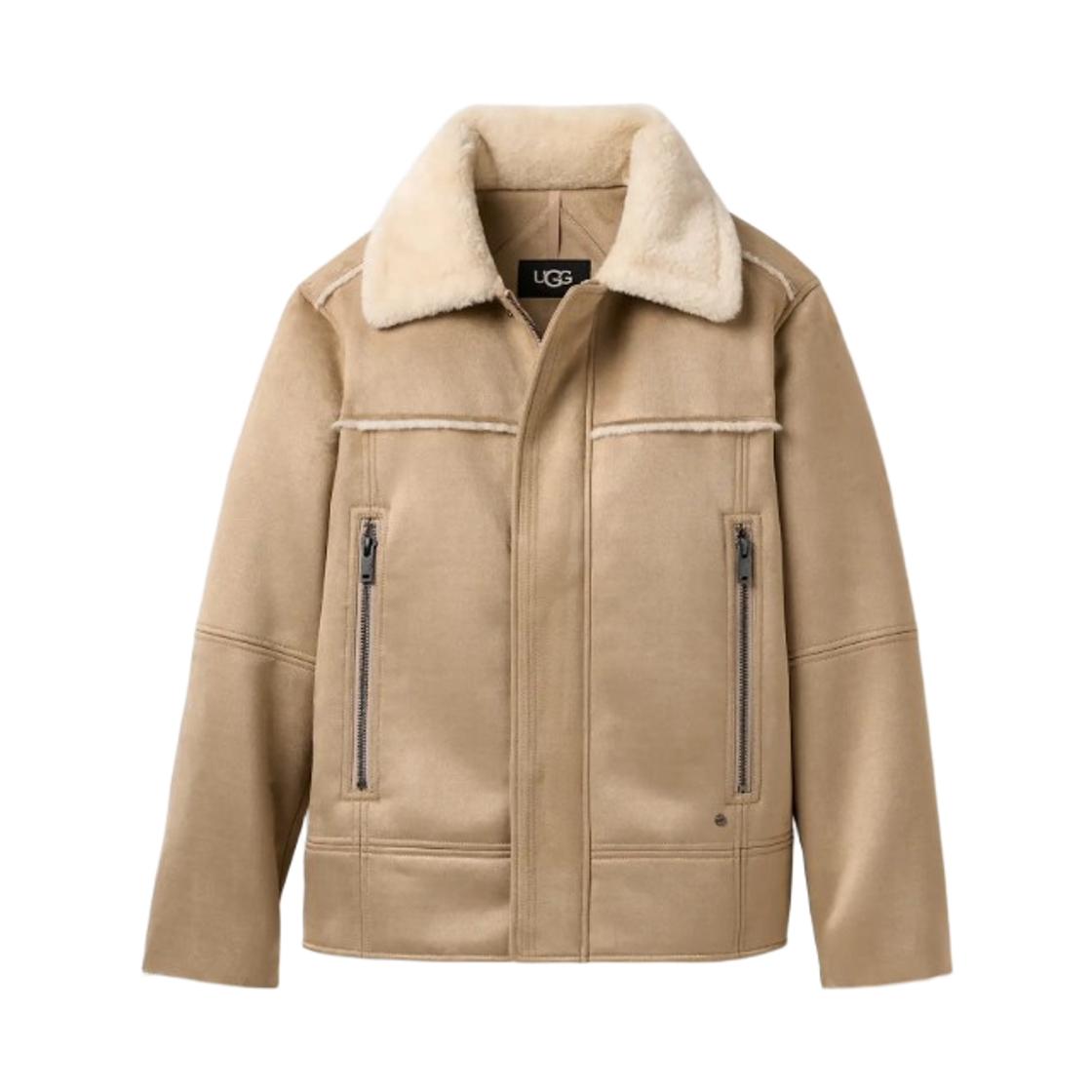 1175612-SAN UGG Thayden LuxeFluff Jacket Sand
