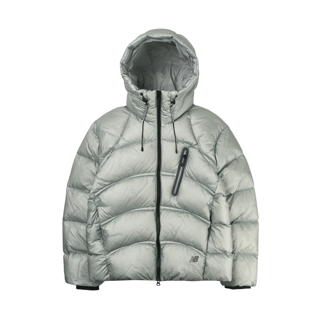 NBNPG11083-16 New Balance Flying 77 Superlight Hooded Heavy Goose Down Light Grey