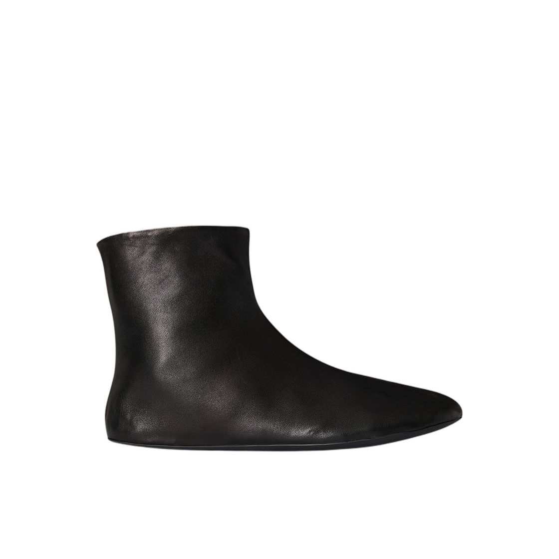 F1724N66SH02BLK (W) The Row Stella Leather Shearing Bootie Black