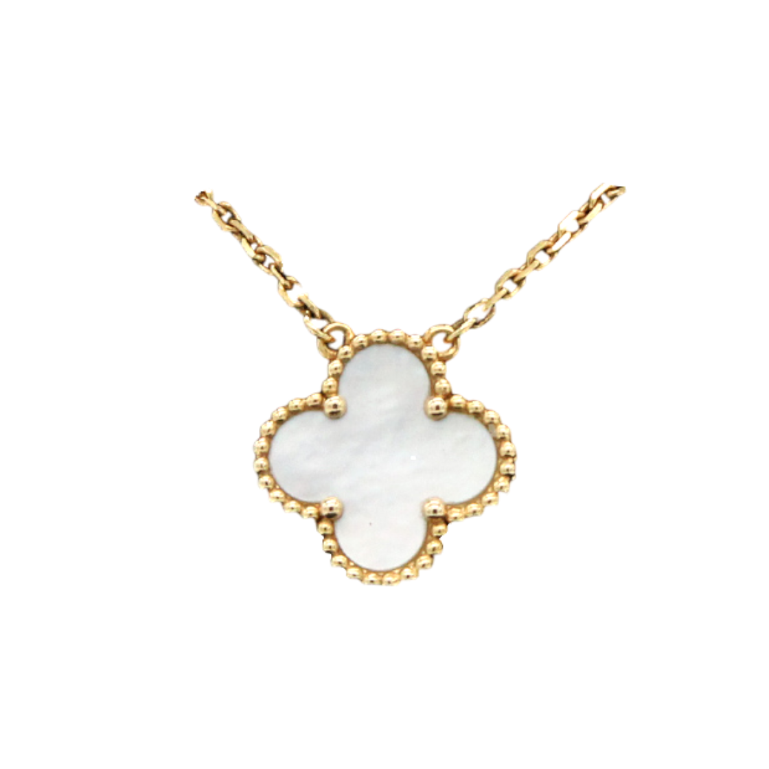 ITKIR4CURKEB Van Cleef & Arpels Vintage Alhambra Mother-of-Pearl Necklace ARA45900