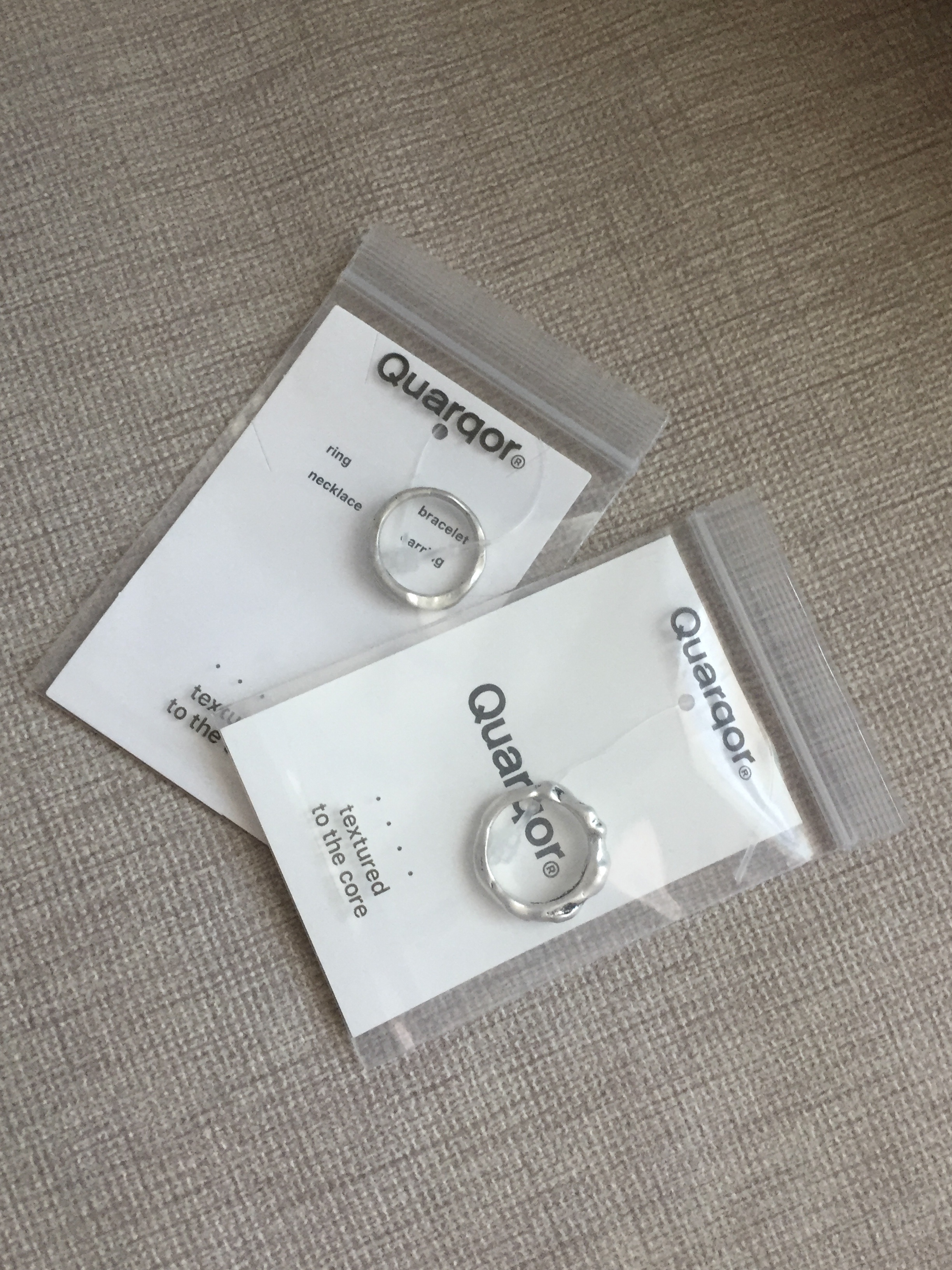 Quarqor #3106 Ring, Quarqor #5128 Ring 착용 스타일