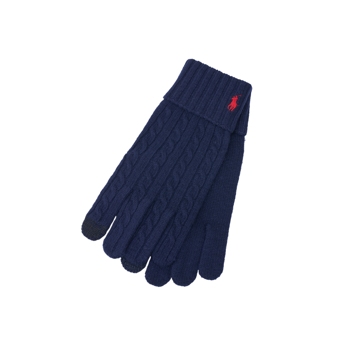 KM6AGV1RL115NY [10%적립] Polo Ralph Lauren Cable Knit Wool Blend Touch Gloves Newport Navy - 26SS