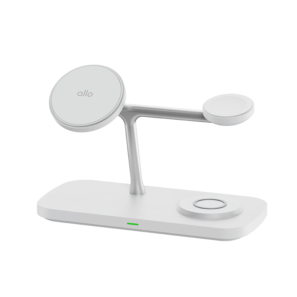 UC320WQi2 AlloKorea Qi2 20W 3-in-1 Maxafe Galaxy iPhone High Speed Multi Wireless Charger UC320WQi2