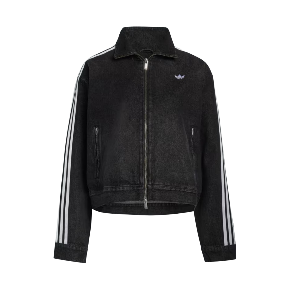 (W) 아디다스 오리지널스 데님 레이싱 FB 자켓 블랙 - KR 사이즈((W) Adidas Originals Denim Racing FB Jacket Black - KR Sizing) - 1