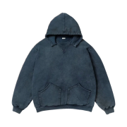 A.Presse Vintage Attached Hood Sweat Parka Blue - 26SS