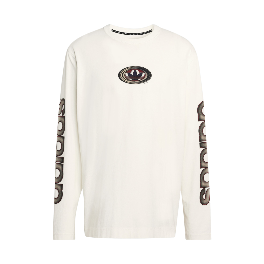 KS6859 Adidas Originals Graphic Long Sleeve T-Shirt Core White - KR Sizing