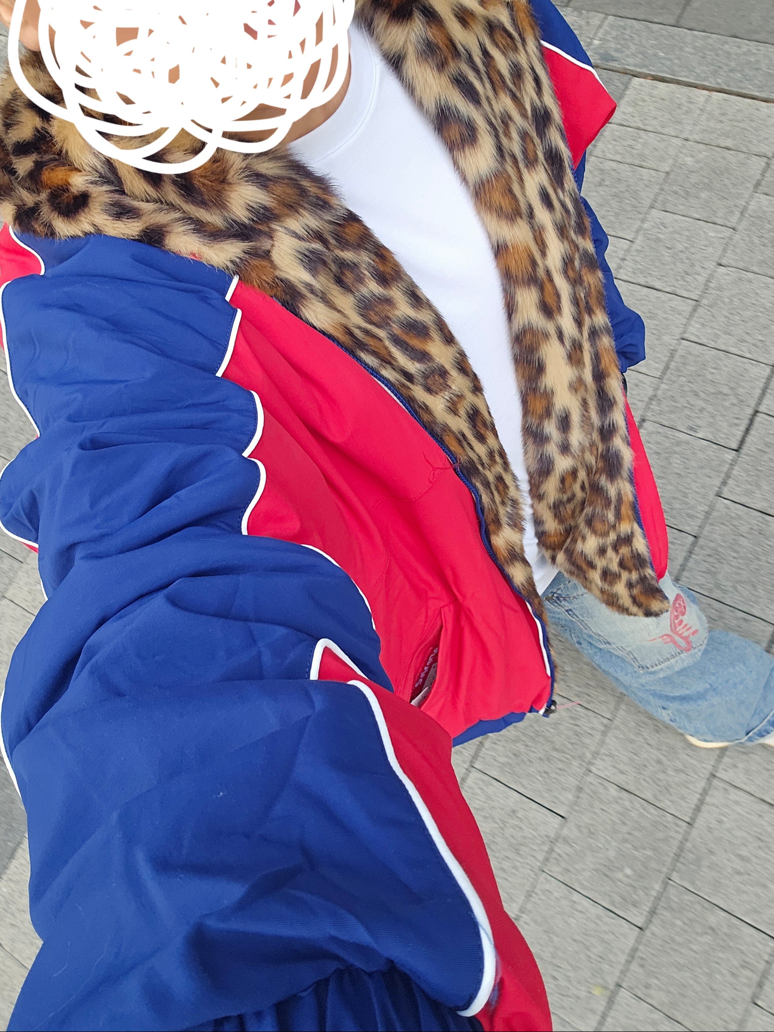 Supreme Faux Fur Reversible Hooded Track Jacket Red - 25SS 착용 스타일 - 3