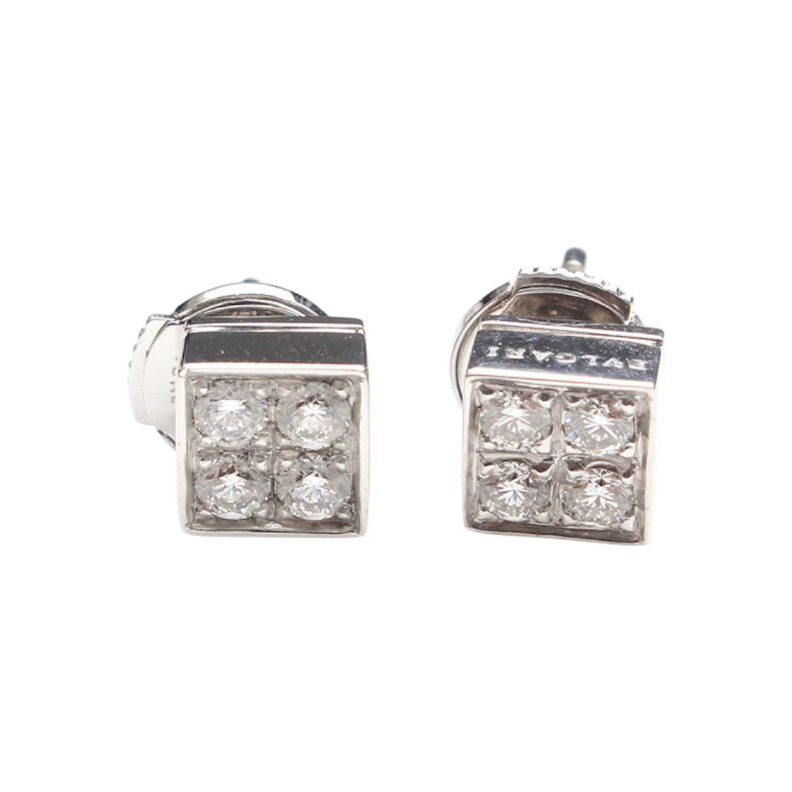 ITBCVEOPEKCQ Bulgari Lucia 18K White Gold Diamond Earrings