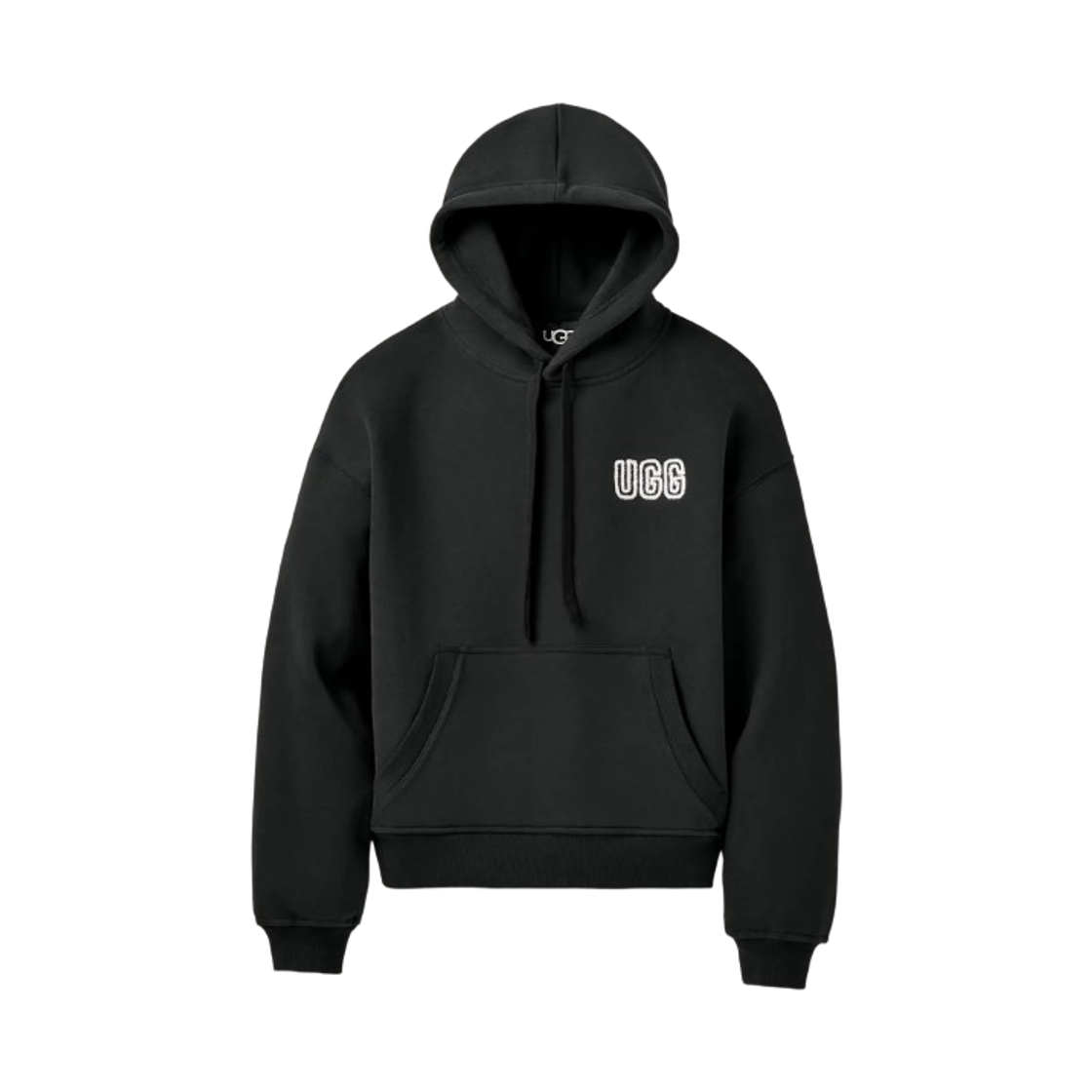 (W) 어그 어그 로고 후드 블랙((W) UGG UGG Logo Hoodie Black)