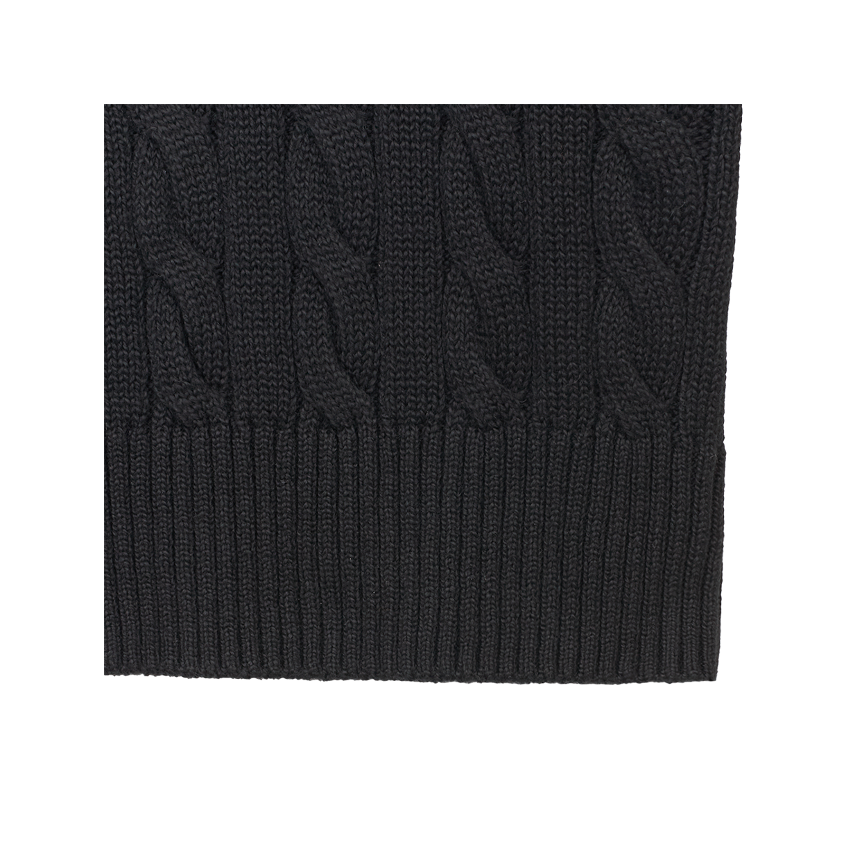 [10%적립] 폴로 랄프 로렌 케이블 니트 코튼 쿼터 지퍼 스웨터 폴로 블랙 - 26SS([10%적립] Polo Ralph Lauren Cable Knit Cotton Quarter Zip Sweater Polo Black - 26SS) - 6