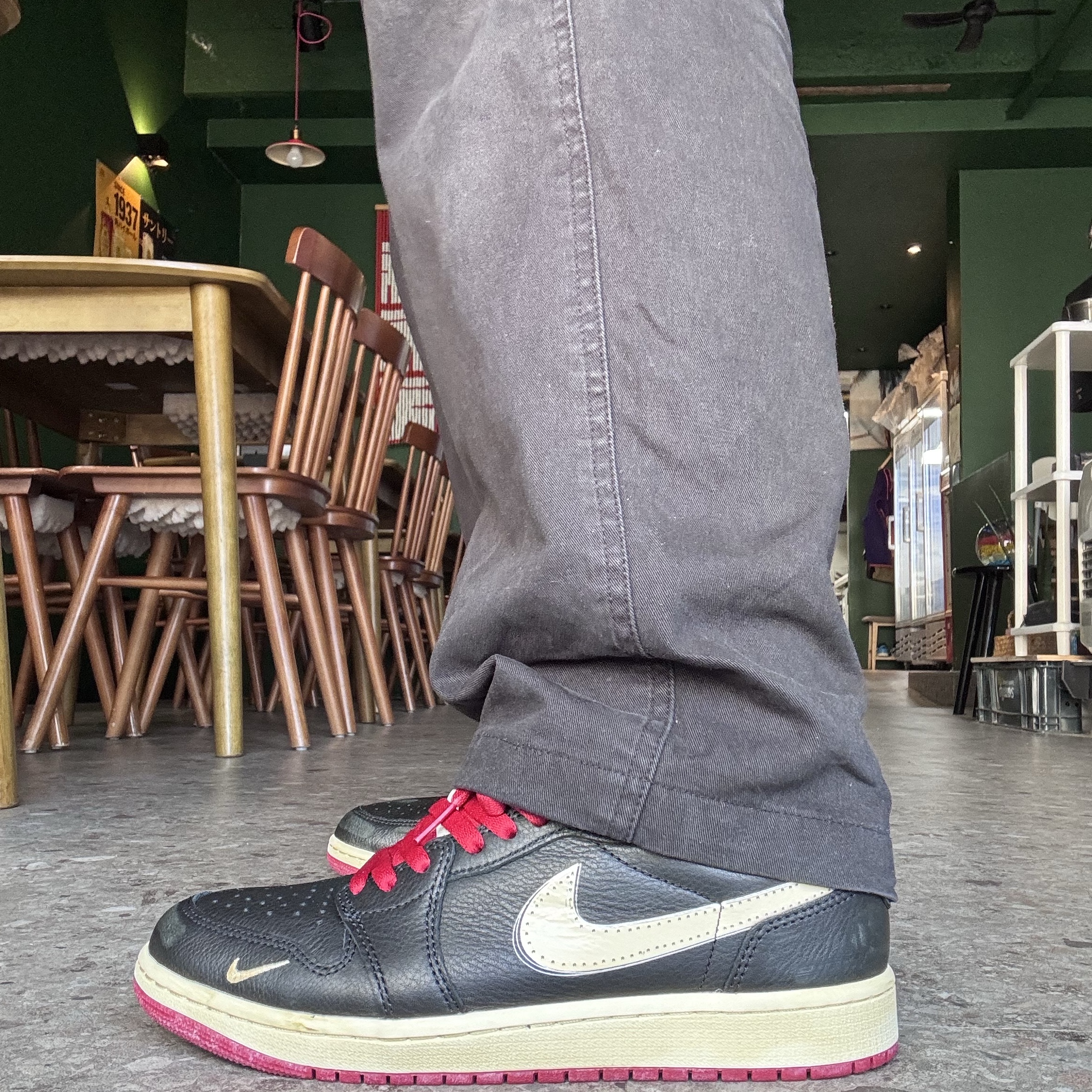 Jordan 1 x Nigel Sylvester Retro Low OG Better With Time 착용 스타일 - 1