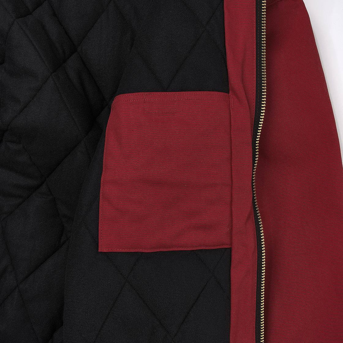 칼하트 루즈핏 레귤러 펌 덕 플란넬 라인드 액티브 자켓 인더스트리 레드(Carhartt Loose Fit Regular Firm Duck Flannel Lined Active Jacket Industry Red) - 6