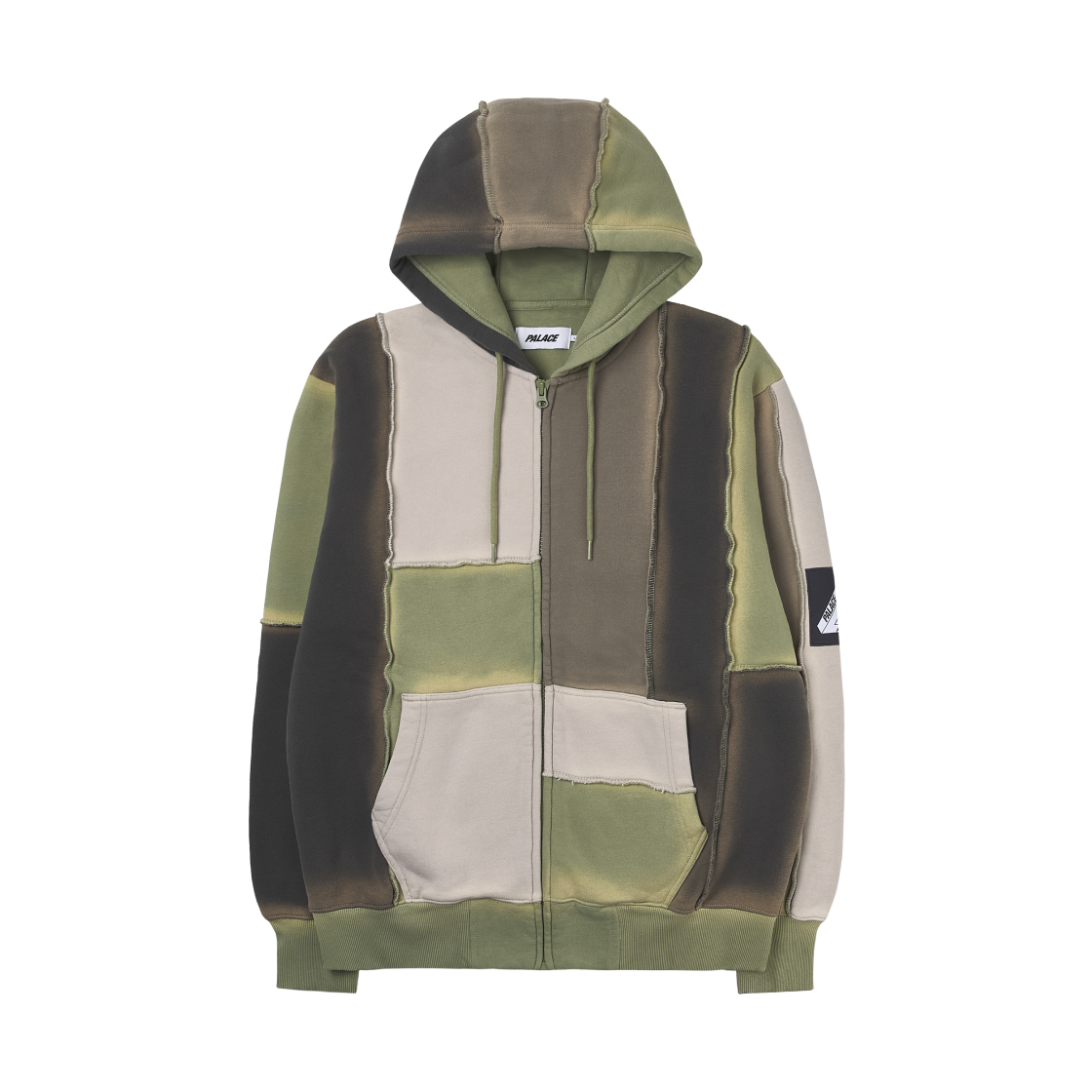- Palace Patch Me Up Zip Hood Multi Khaki - 24FW
