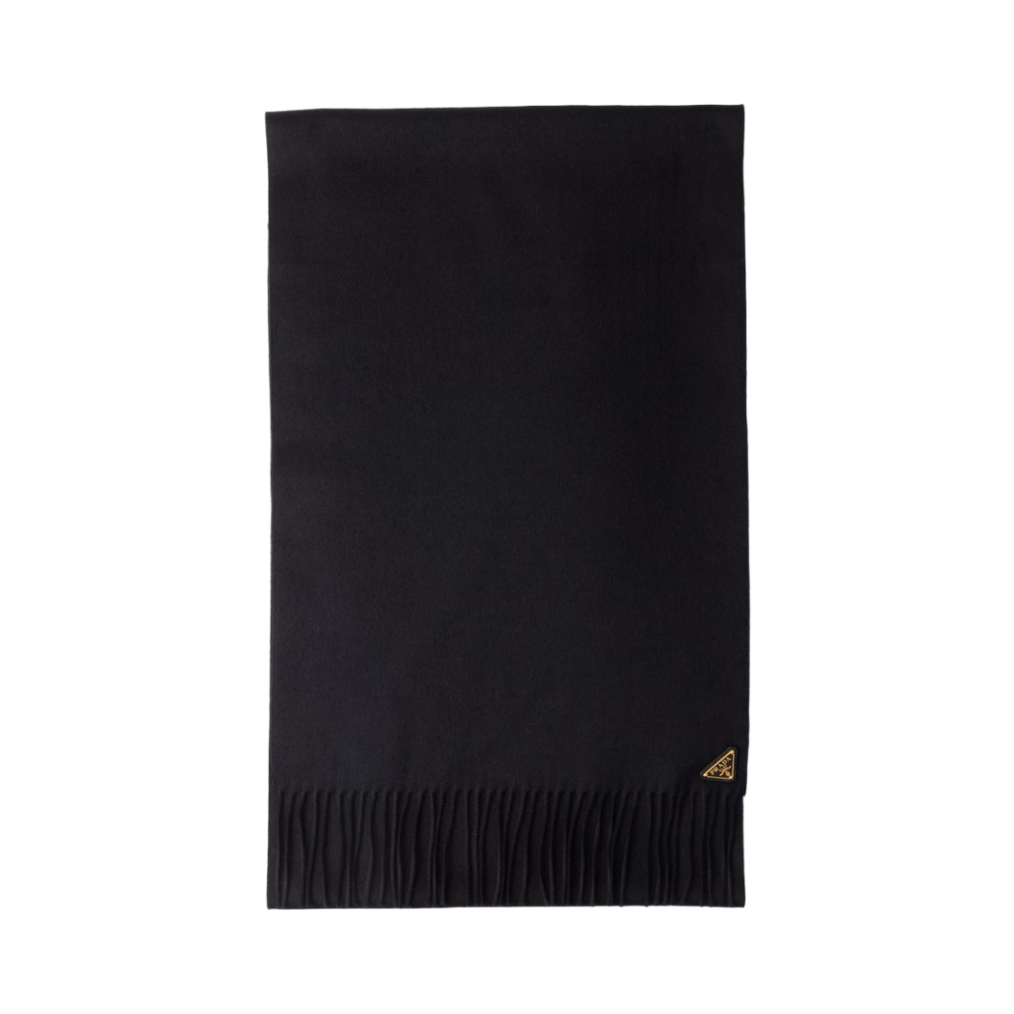 1FS065-2COP-F0632 Prada Silk and Cashmere Muffler Black