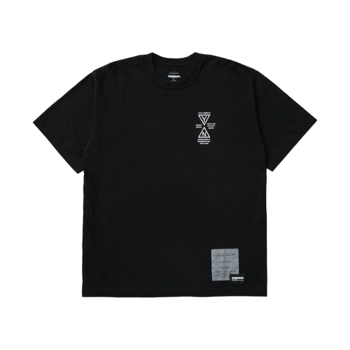 네이버후드 x 요지 야마모토 티셔츠 숏슬리브-1 블랙(Neighborhood x Yohji Yamamoto T-Shirt S/S-1 Black)