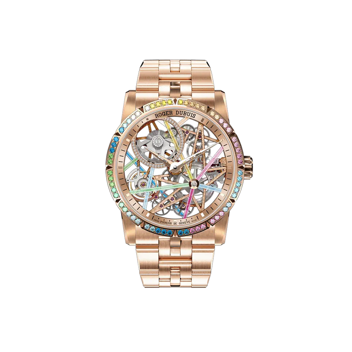 로저드뷔 엑스칼리버 42-DBEX0861 베젤다이아 스켈레톤 바 NO.7013(Roger Dubuis Excalibur 42 Skeleton Diamond Bezel Watch No. 7013)