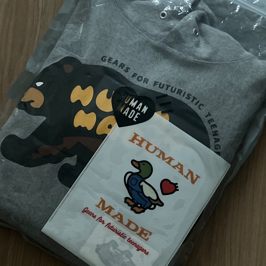 Human Made Heavyweight Hoodie #1 Gray 착용 스타일