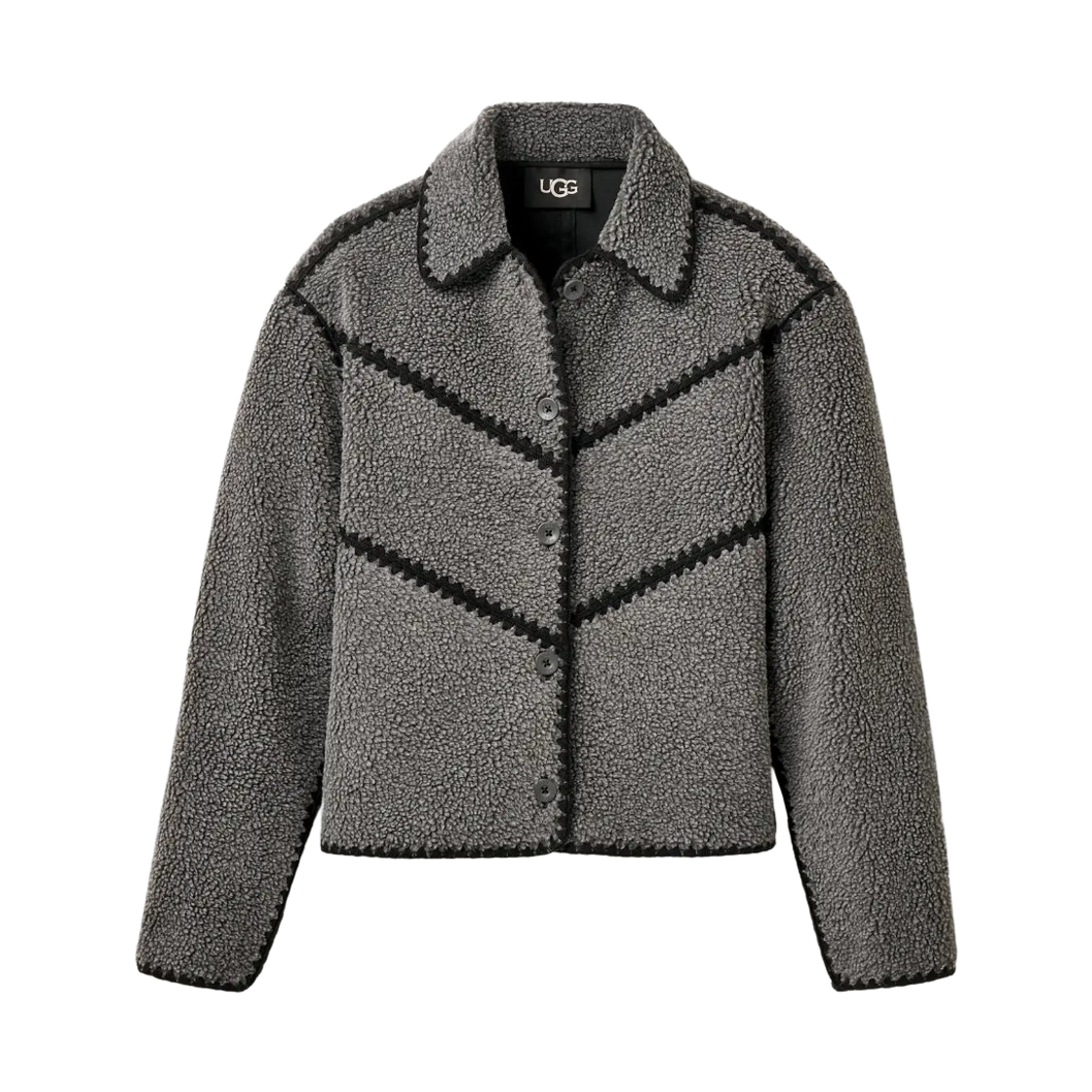 (W) 어그 엘리슨 어그플러프 쉘 자켓 차콜 헤더((W) UGG Ellison UGGfluff Shell Jacket Charcoal Heather)