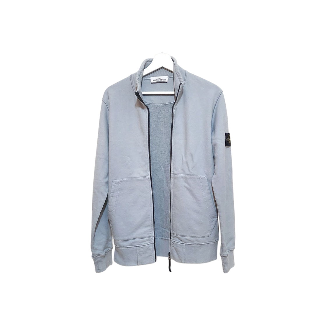 스톤아일랜드 브러쉬드 코튼 플리스 집업 스웨트셔츠 L751160(Stone Island Brushed Cotton Fleece Zip-Up Sweatshirt L751160)