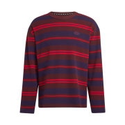 Adidas Originals 90s Alternative Sport Long Sleeve Stripe Waffle T-Shirt Aurora Ruby - KR Sizing