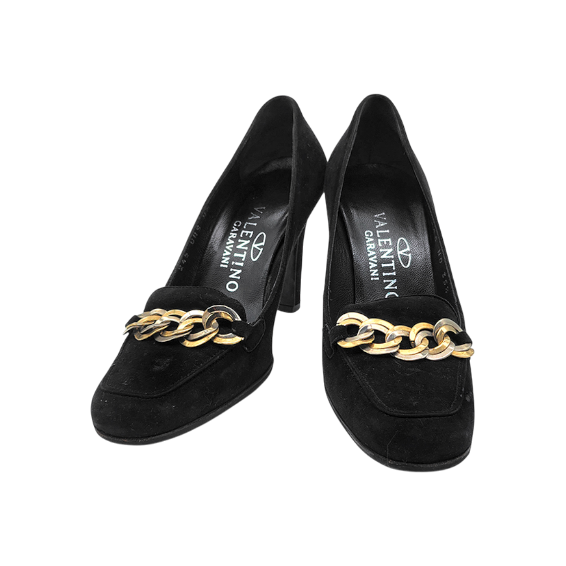 ITW6OSTVNKG7 Valentino Suede Chain Pumps L489071