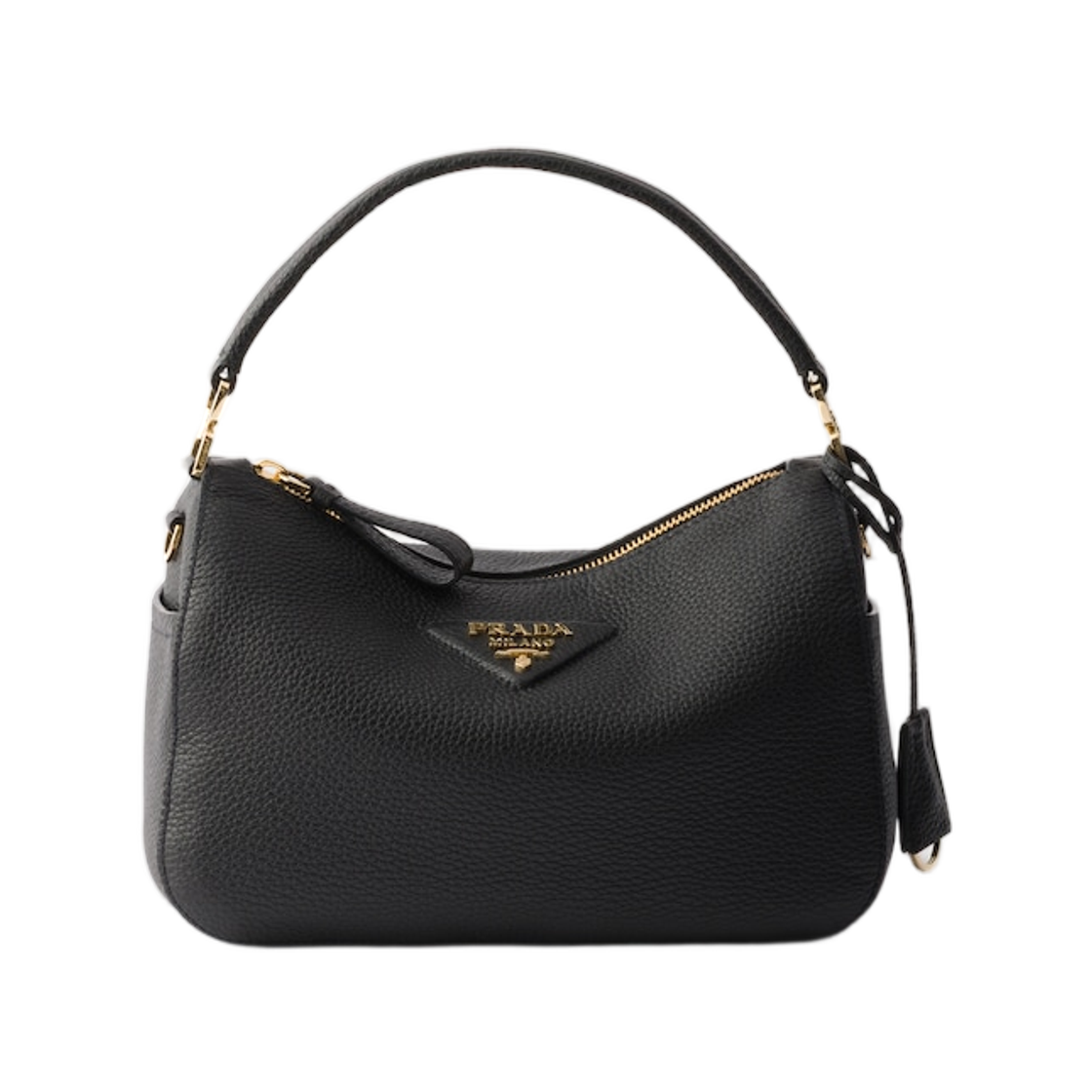 1BC277-2DKV-F0632 Prada Small Leather Bag Black