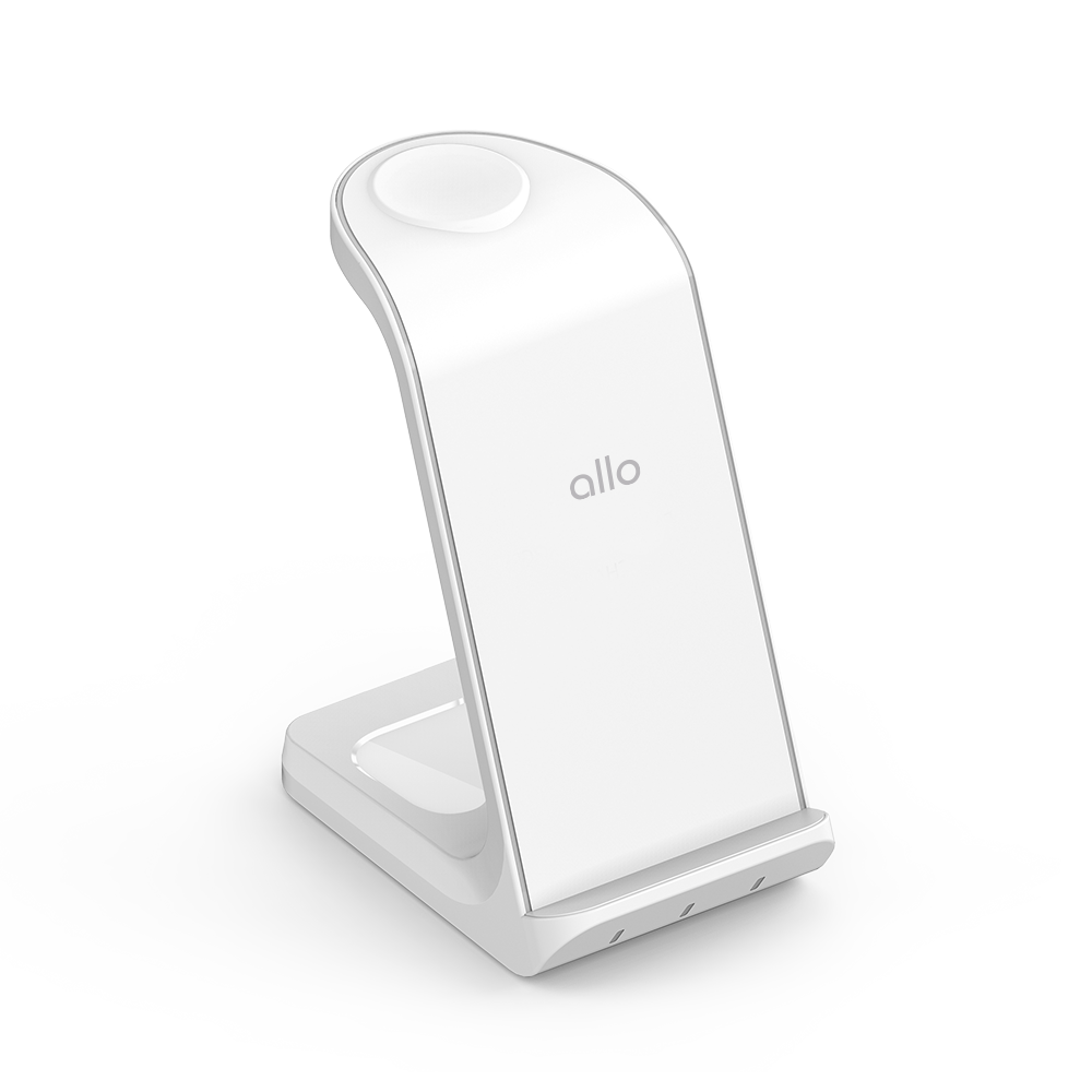 알로코리아 3in1 프로 갤럭시 아이폰 올인원 고속 무선 충전기 UC320WA(AlloKorea 3-in-1 Pro Galaxy iPhone All-in-one Fast Wireless Charger UC320WA)